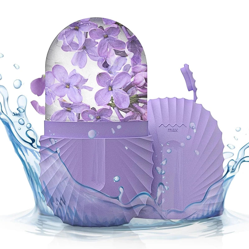 Ice Face Roller & Silicone Ice Cube Beauty Mold