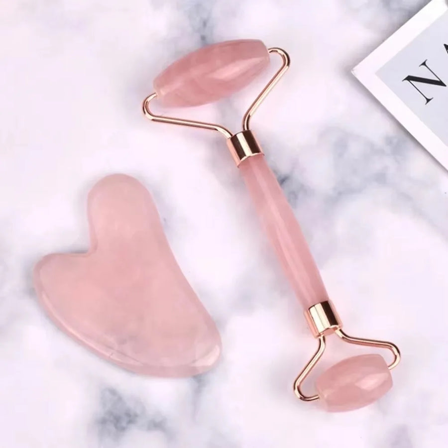 Gua Sha Facial Massager & Roller Tool Set