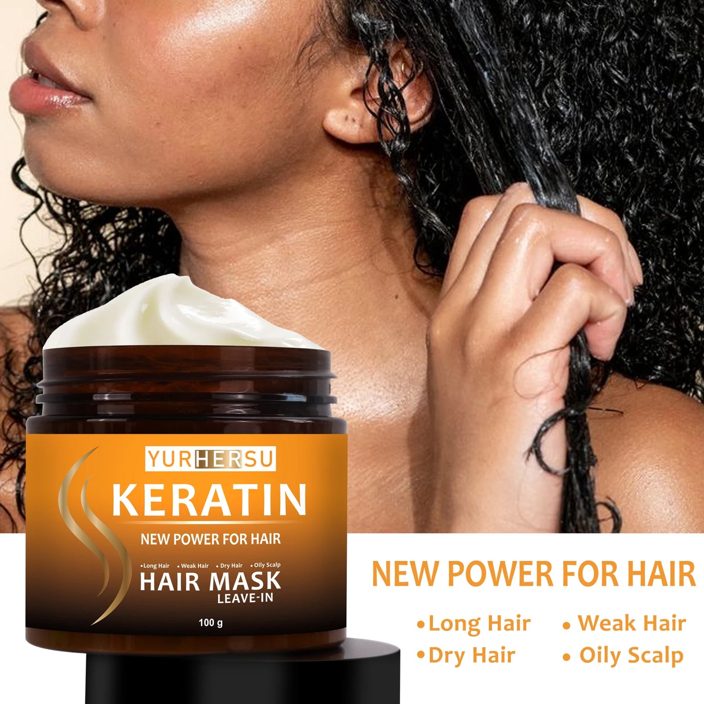 Keratin Deep Repair No-Rinse Hair Mask