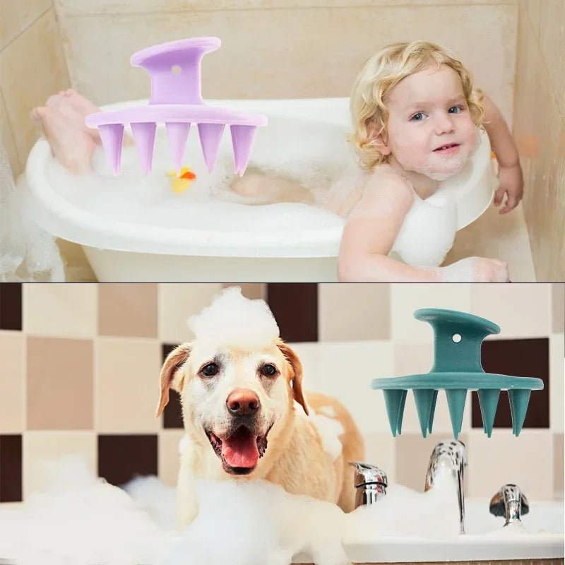Silicone Scalp Massager & Shampoo Brush