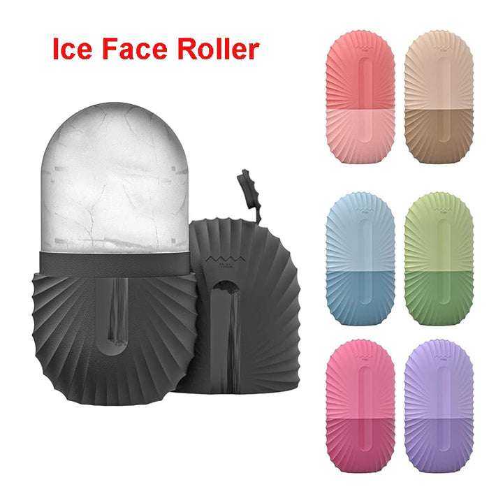 Ice Face Roller & Silicone Ice Cube Beauty Mold